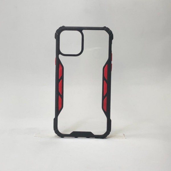 Capa anti-impacto Preta Com Vermelho  - Iphone 11 Pro 