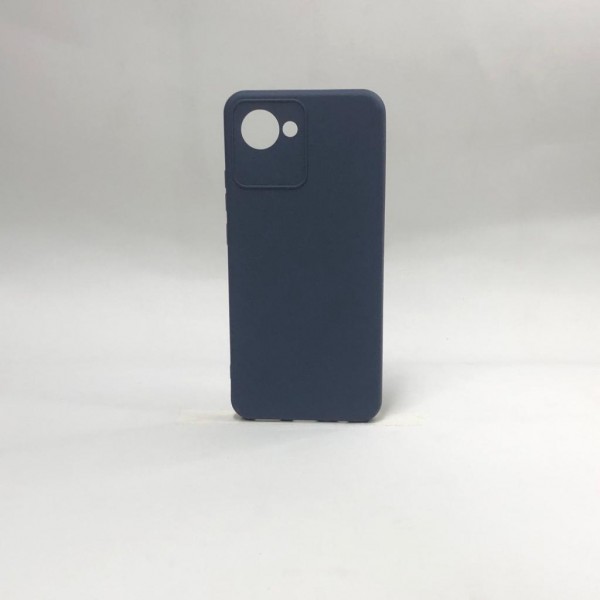 Capa Silicone Azul Escoro  - Realme  C30s