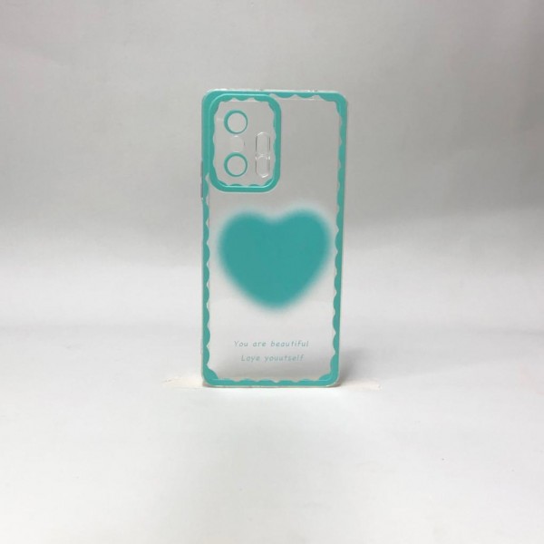 Capa Silicone Com Coração Verde  - Xiaomi 11T