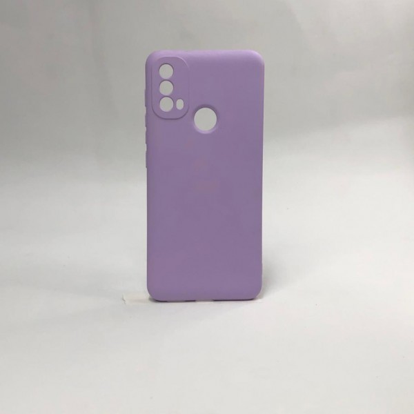 Capa Silicone Lilás  - Motorola E40