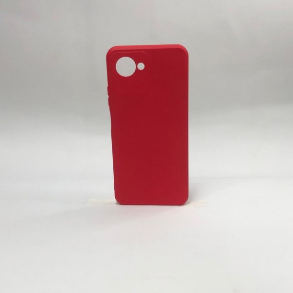 Capa Silicone Vermelha - Realme  C30s